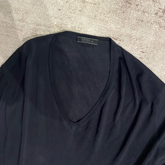 NAVY PRADA PULLOVER SWEATEE - Picture 2 of 7